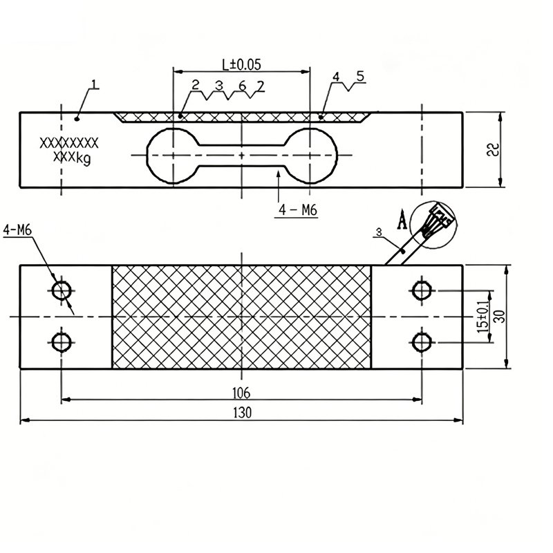 MLC601 electronic scale parallel beam load cell 100kg MLC601 electronic scale parallel beam load cell 100kg