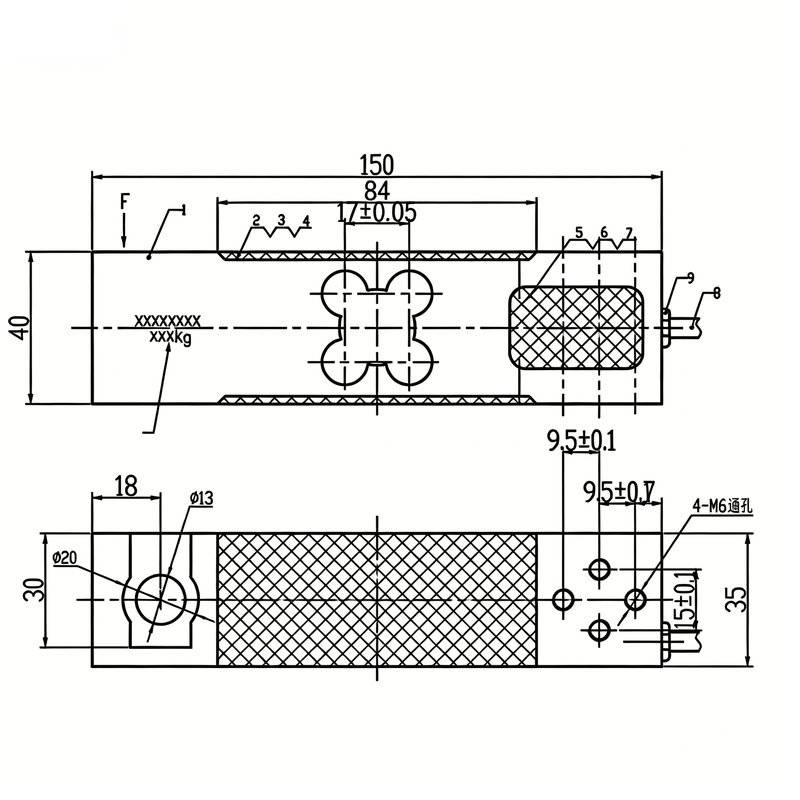 MLC638 - Platform Scale Load Cell 500kg MLC638 - Platform Scale Load Cell 500kg