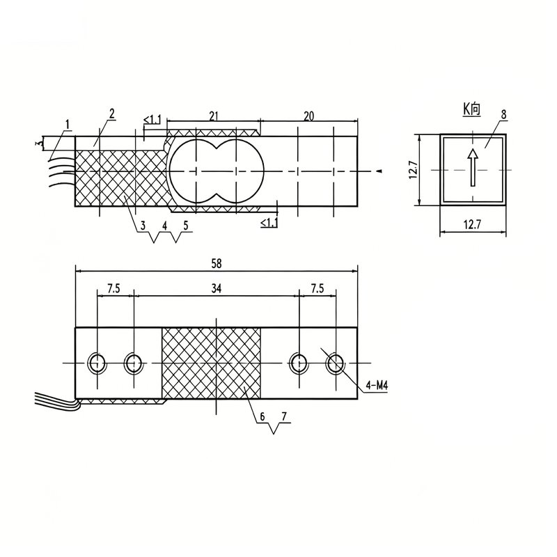 MLC611CD - Kitchen Scale, Pet Scale Load Cell MLC611CD - Kitchen Scale, Pet Scale Load Cell