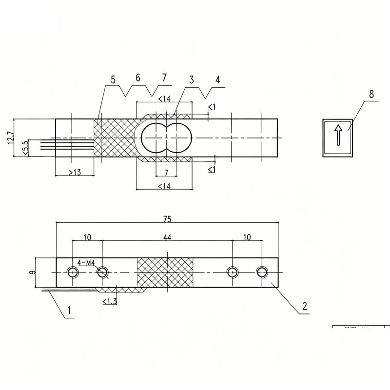 MLC611RD platform scale, pet scale weighing sensor MLC611RD platform scale, pet scale weighing sensor