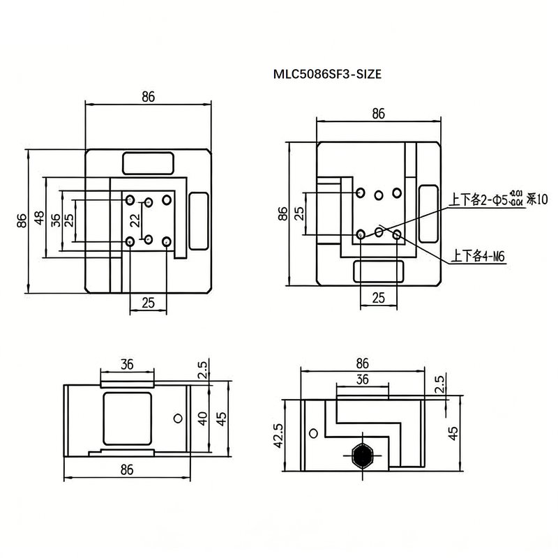MLC5086SF3 3-Axis Force Sensor MLC5086SF3 3-Axis Force Sensor