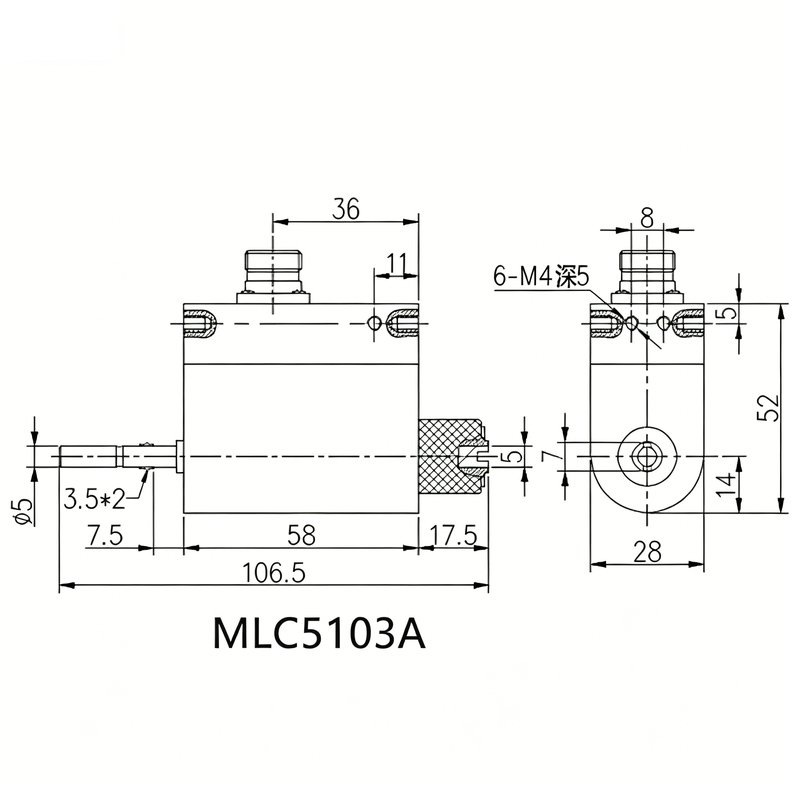 MLC5103B Automatic Screw Machine Miniature Dynamic Torque Sensor MLC5103B Automatic Screw Machine Miniature Dynamic Torque Sensor