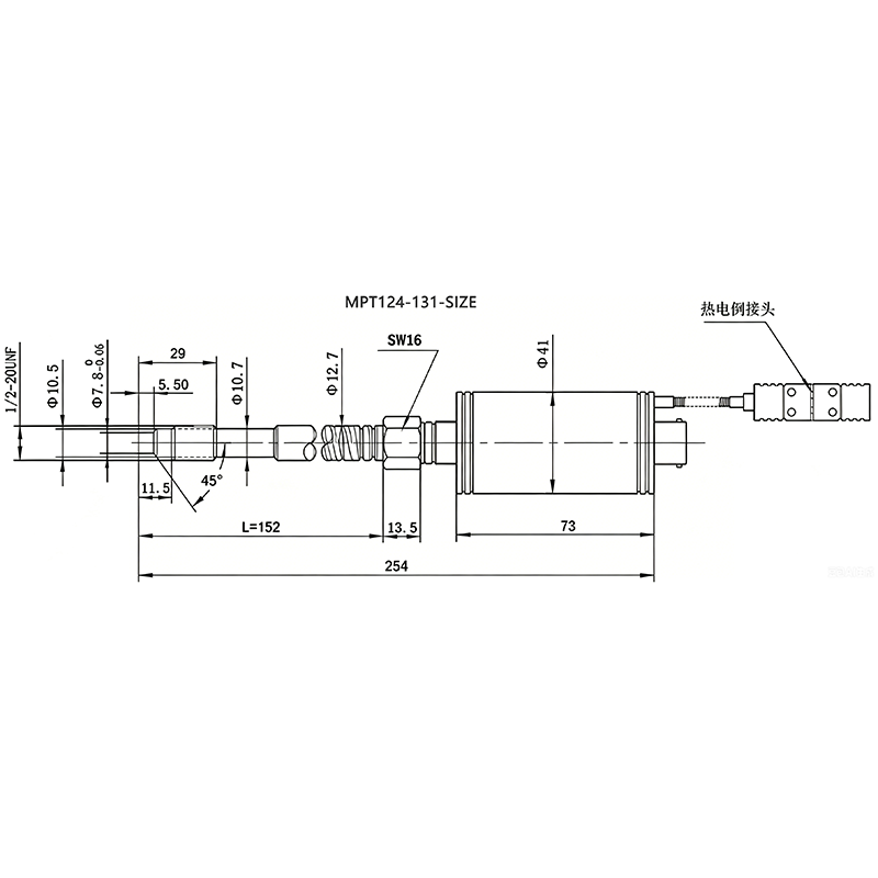 MPT124-131 Pressure Sensor MPT124-131 Pressure Sensor