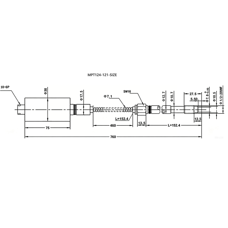 MPT124-121 Pressure Sensor MPT124-121 Pressure Sensor