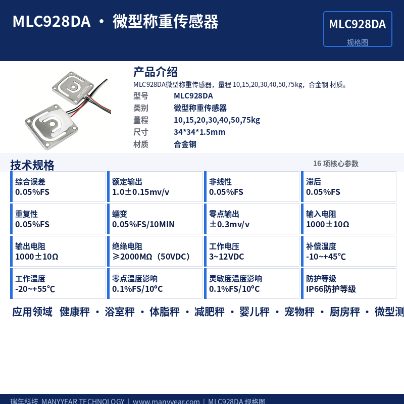MLC928DA Steel Sheet Load Cell MLC928DA Steel Sheet Load Cell