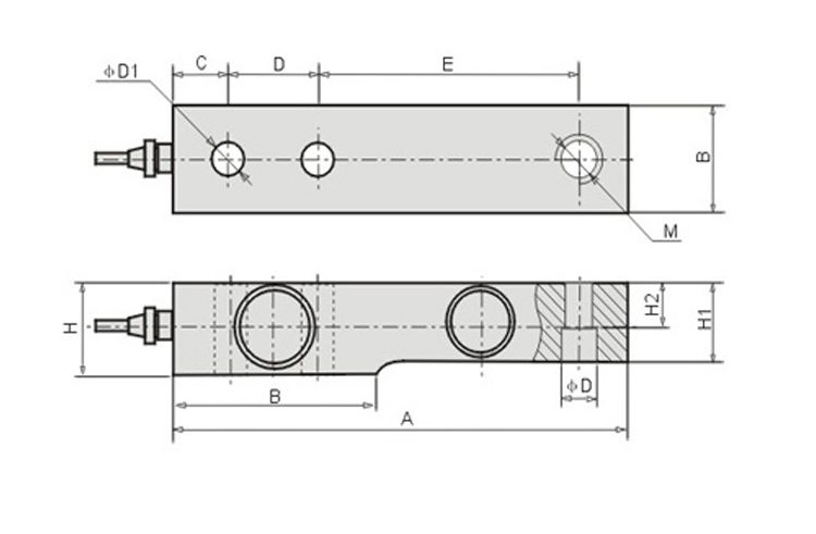 MLC802 Forklift scale shear beam load cell