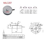 MLC207 round compression force sensor-MANYYEAR TECHNOLOGY