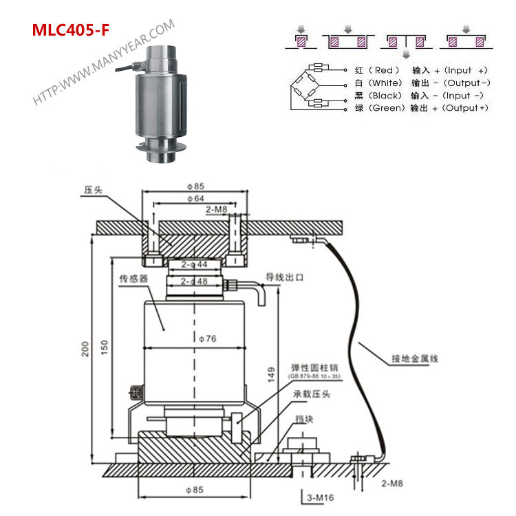 MLC405F Column Type Truck Scale Load Cell | 10-50T High Precision Weighbridge Load Cell-MANYYEAR TECHNOLOGY MLC405F Column Type Truck Scale Load Cell | 10-50T High Precision Weighbridge Load Cell-MANYYEAR TECHNOLOGY