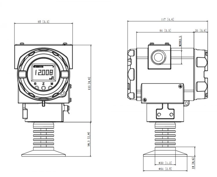 pressure sensor, pressure transmitter, digital pressure sensor