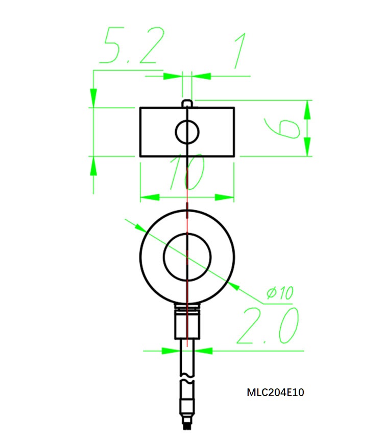 MLC204E Miniature Force Load Cell 5-200kg-MANYYEAR TECHNOLOGY