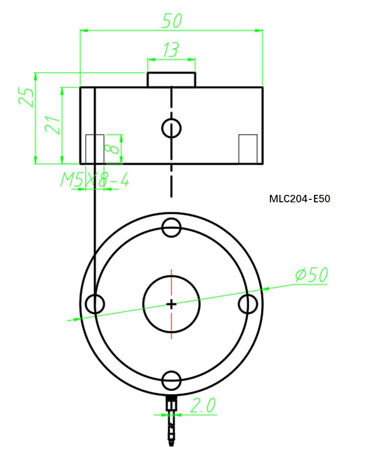 MLC204E Miniature Force Load Cell 5-200kg-MANYYEAR TECHNOLOGY