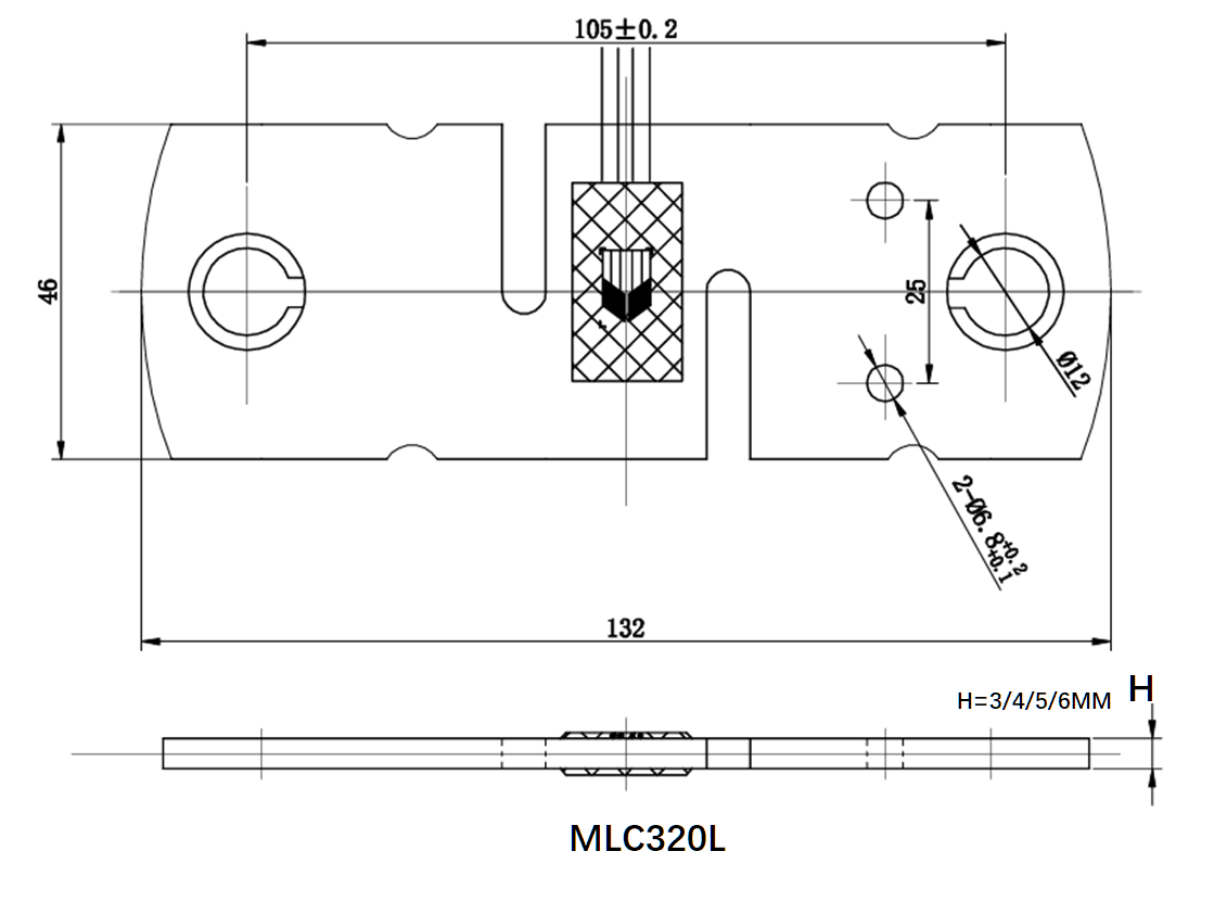 MLC320 Plate ring tension Force Sensor 100-400KG Tension & Pull Measurement-MANYYEAR TECHNOLOGY