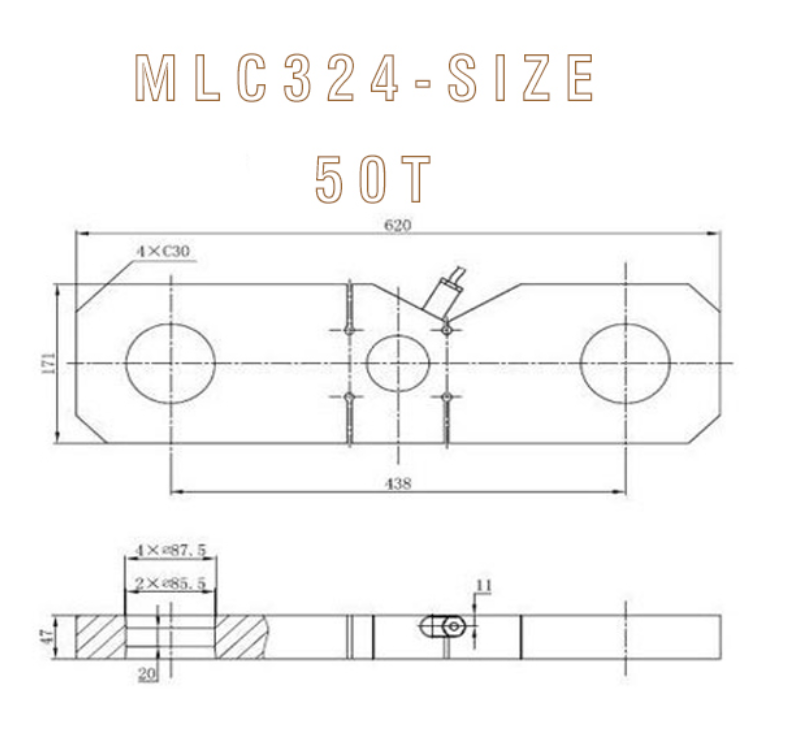 MLC324 Plate ring Tension Force Sensor 200Ton Crane Overload Load Cell-MANYYEAR TECHNOLOGY MLC324 Plate ring Tension Force Sensor 200Ton Crane Overload Load Cell-MANYYEAR TECHNOLOGY