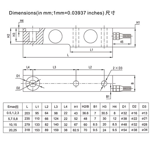 MLC801-SBA Batching Scale Load Cell 0.5-20 Ton-MANYYEAR TECHNOLOGY