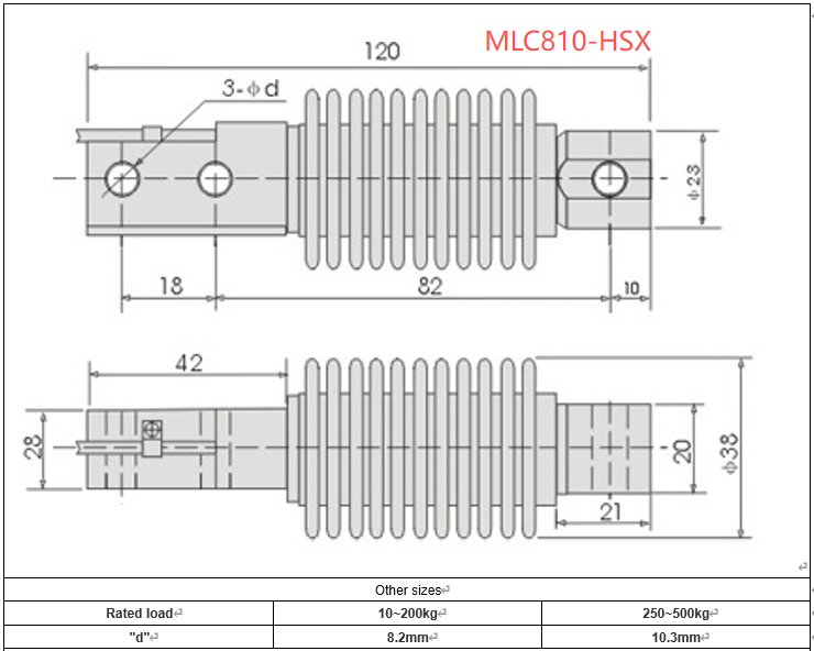 MLC810-HSX Batching Scale Load Cell, Bellows Waterproof Weighing Sensor for Packaging Scales-MANYYEAR TECHNOLOGY