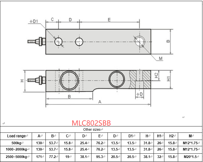 MLC802-SBB Forklift Scale Load Cell 0.5-5 Ton Packaging Scale Load Cell Industrial-MANYYEAR TECHNOLOGY MLC802-SBB Forklift Scale Load Cell 0.5-5 Ton Packaging Scale Load Cell Industrial-MANYYEAR TECHNOLOGY